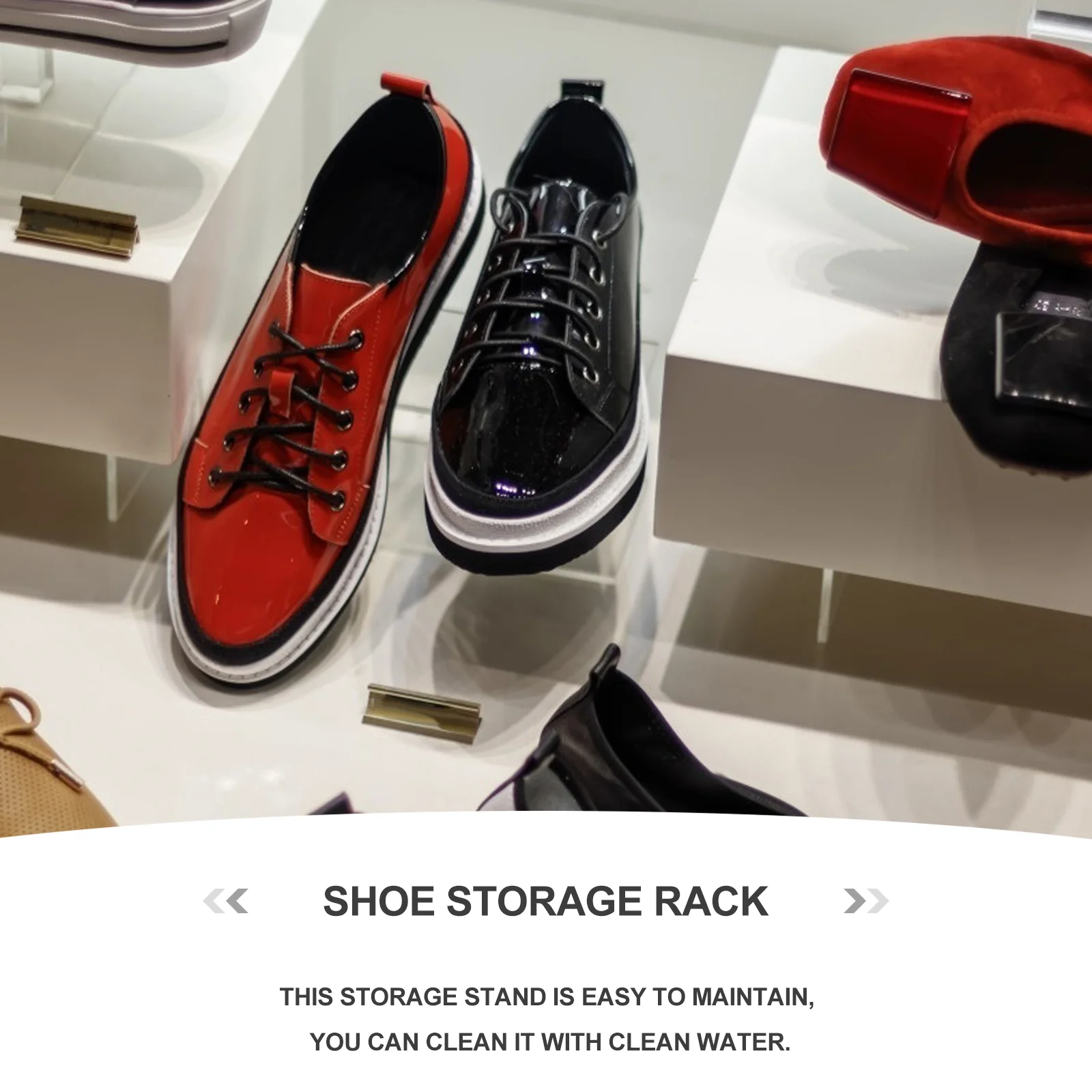Women Shoe Support Display Rack Bracket Stand Acrylic Sneakers Breathable Casual for Shopping Center Running Walking Outdoor 6
