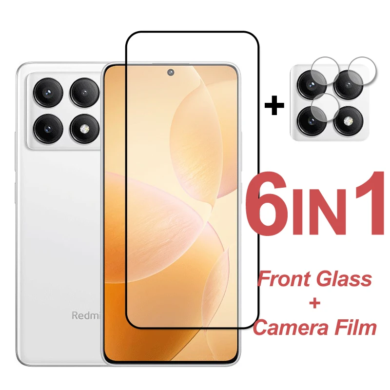 

Защитное стекло для Xiaomi Poco X6 Pro, защита экрана, полное покрытие, закаленное стекло, пленка для объектива камеры телефона Poco X6 Pro C65