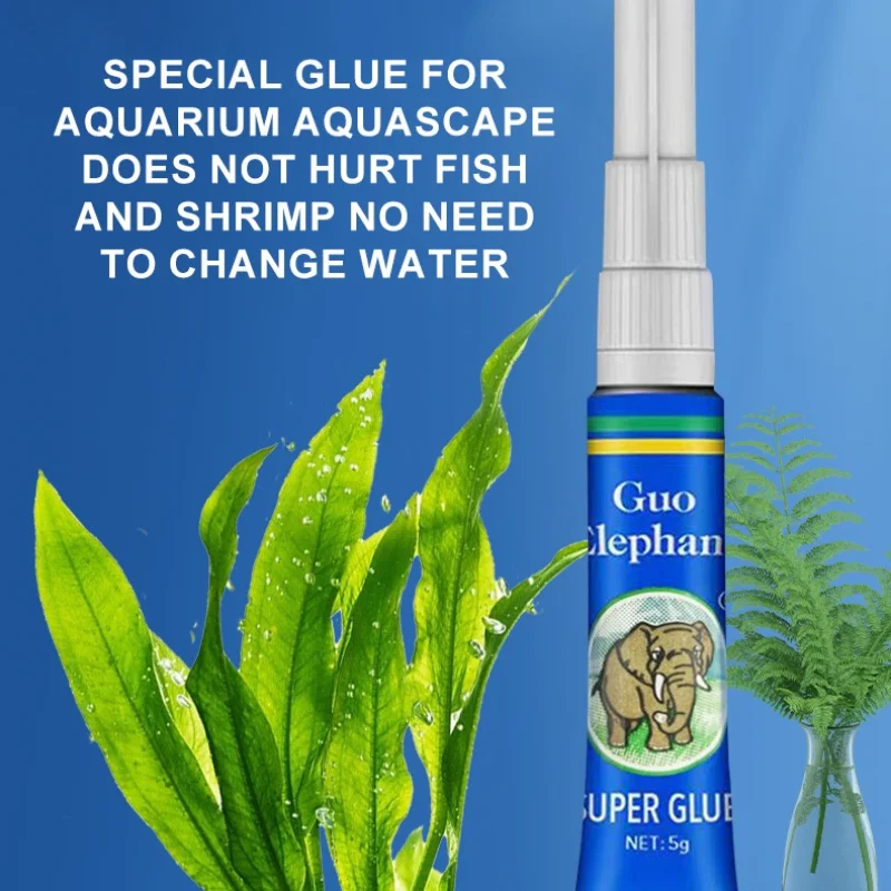 Aquarium Glue Instant Adhesive Multi-Purpose Aquarium Moss Glue for Plants And Cora Underwater Decorationls