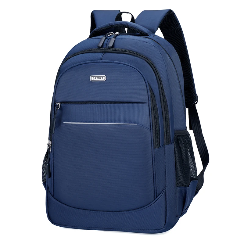 Business travel backpack, equipped with adjustable shoulder straps, multiple compartments, and polyester lining, laptop backpack