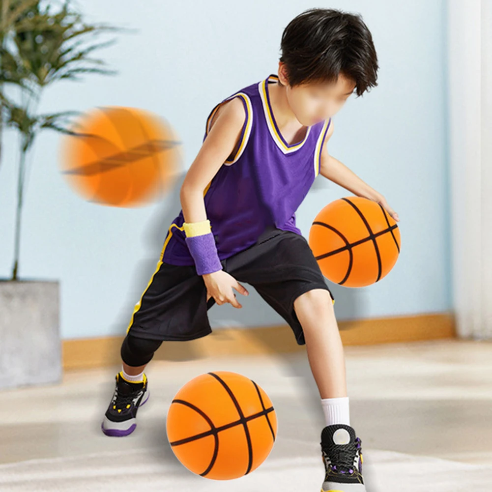 Basketball Balls Diameter 21/18/24cm Silent Basketball Foam Sports Ball Indoor