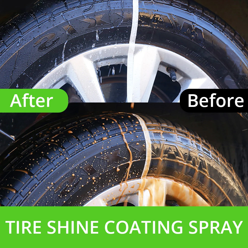 Tyre Gloss Hviero S22 Tire Coating Spray Hydrophobic Sealant Wax Car Wheel Auto Re-black Shine Chemistry Filler Rust removal ceramic car coating auto plastic coating