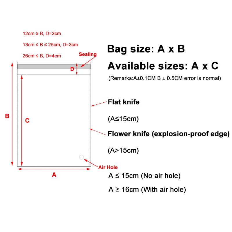 20/50/100pcs Transparent Opp Bags Self Sealing Poly Plastic Bags For Candy Lollipop Cookie Packaging Wedding Party Gift Supplies 2