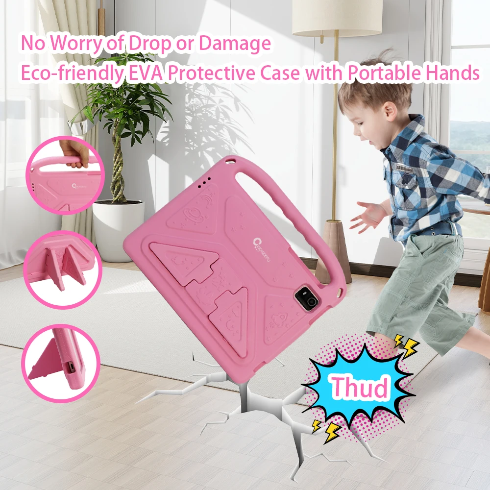 CWOWDEFU C18W Kids Tablet 8GB 128GB A523 Octa Core 10.1 HD+ Display 6000mAh WIFI-5G Android 14 Tablets for Children Girls 2024 5