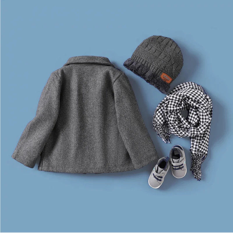 PatPat Toddler Boy Classic Solid Color Long Sleeve Top