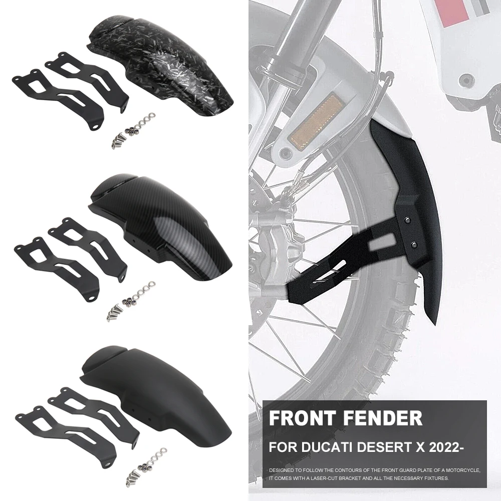 

3 Colors Motorcycle For Ducati DESERT X DesertX Desert X 2022 2023 Mudguard Extender Hugger Extension Wheel Cover Front Fender