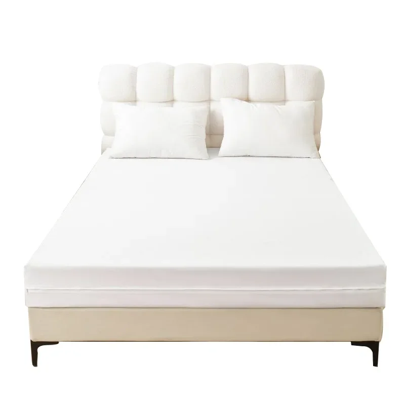 Waterproof Zipper Mattress Full Package, Protective Cover, Machine Washable, Monochromatic 5