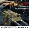 New 1:16 6WD Armored RC Car Simulation Military Transport Truck 360° Stunt High-speed Climbing 2.4G Remote Control Model Boy Toy 1