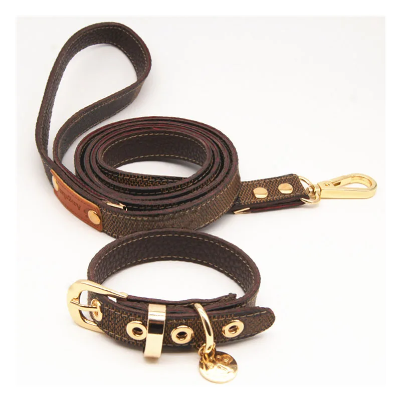 Designer Pet Collar and Leashes LV