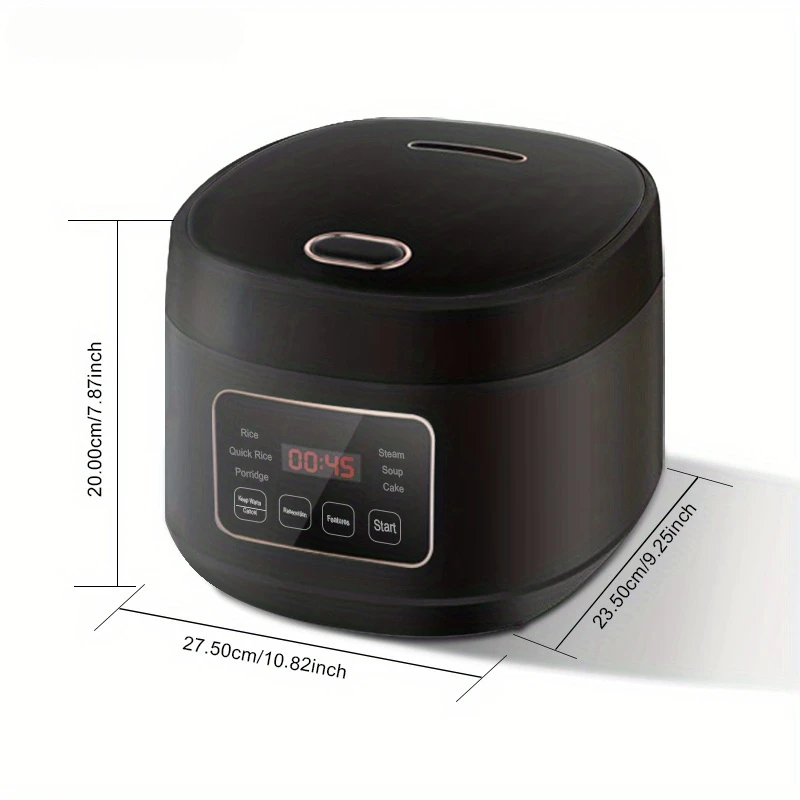 Electric Rice Cooker 3L For Household 3-5 Persons 110V/220V Smart with 24-Hour Reservation & Keep Warm