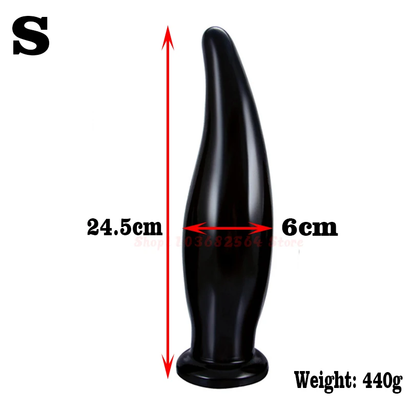 Huge Black Vaginal Anal Plug Deep Butt Plug Prostate Massage Enhancer Dildo For Women/Men Masturbator Big Dilator Anal Sex Toy
