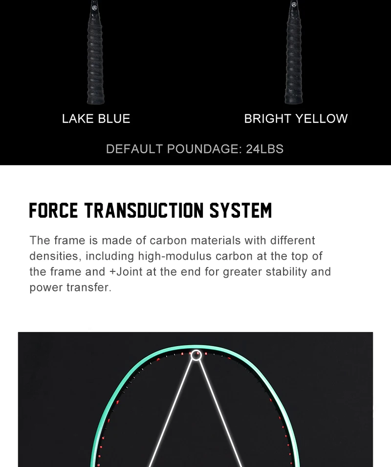 Description Picture 6 of itemALP V5-2.0 upgraded version 4U full carbon fiber professional badminton racket mid-to-high-level racket badminton racket club