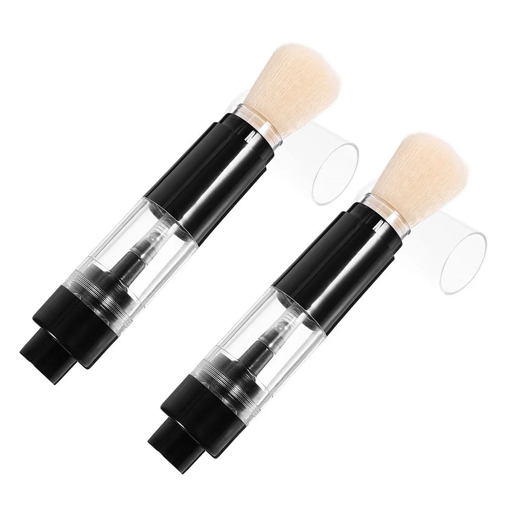 

2 шт. многоразовая кисть для пудры, многоразовая Рассыпчатая кисть для пудры, компактная кисть для пудры, портативная кисть для румян