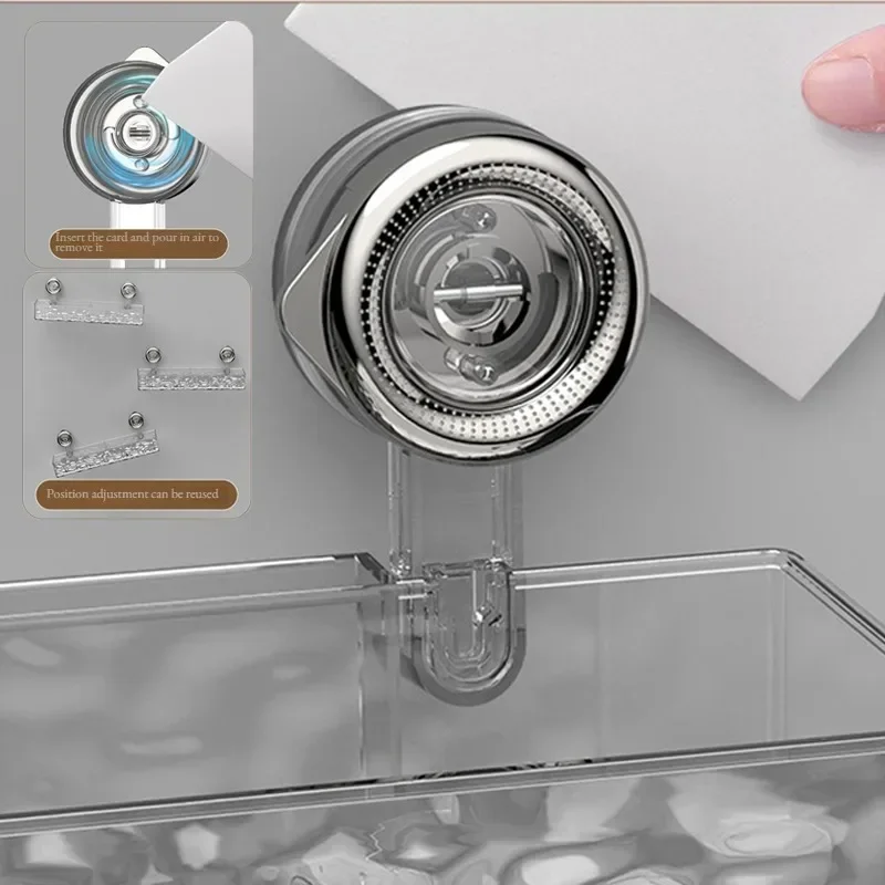 Shower Room Suction Cup Storage Shelf Basket Home Bathroom Organizer floating Shelf Decorative Easy Install Bathroom Accessories 5