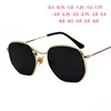 Irregular Myopia sunglasses Eyeglasses UV Driving Eye Glasses Fashion Men Prescription Diopter Eyewear 0 -0.5 -0.75 To -6.0 1