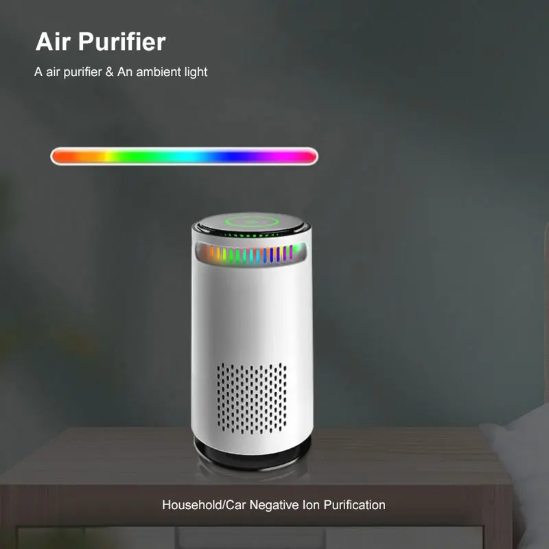 Compact Air Purifier with HEPA Filter and Ionizer