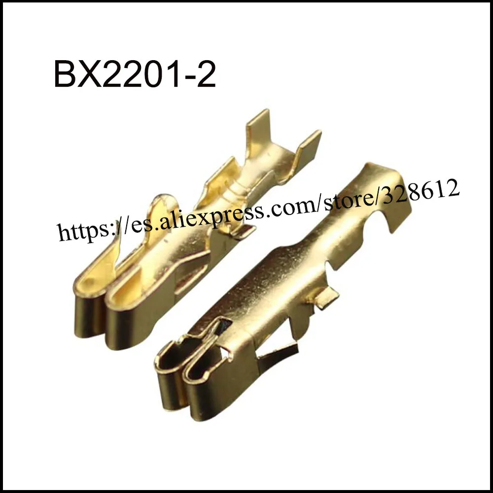 

1000PCS BX2201-2 auto Harnes terminal Connector automotive plug Auto instrument fuse box wiring terminal insert spring