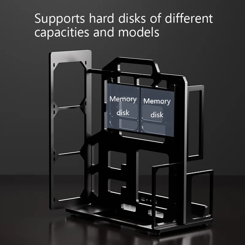 Socooler Computer Cases Atx Mid Pc Case Open Frame Diy Gaming Computer Case for ATX M-ATX ITX Aviation Aluminum Motherboar