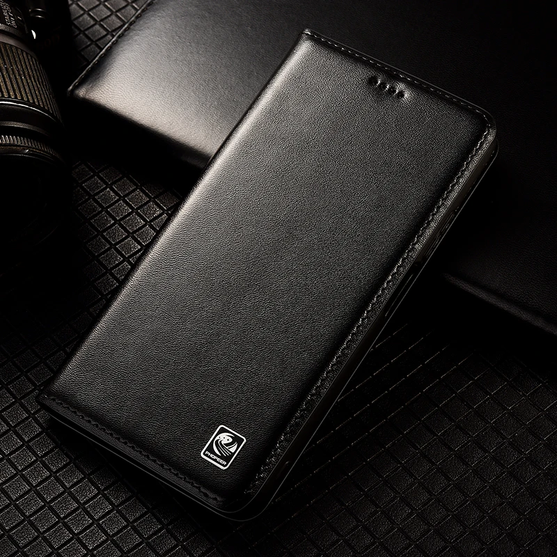 Napa Genuine Leather Flip Case with Card Holder Slots - Premium Protective Phone Cover