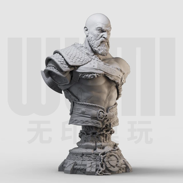 Kratos, God of War, 3d print resin model kit 1:10 scale