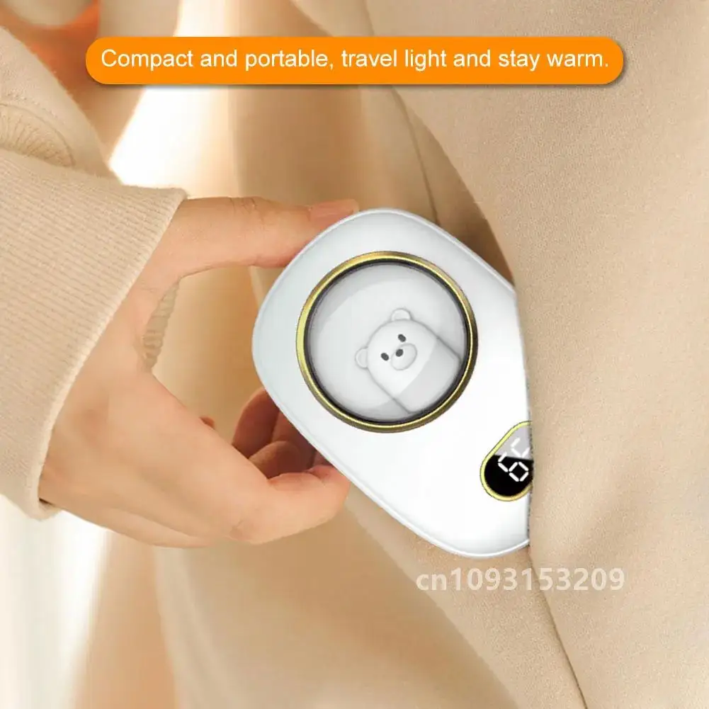 Astronaut Pocket Heater Hand Warmer Power Bank 10000 MAH USB Rechargeable for Winter Outdoor Traveling Hiking for Men Women Kids