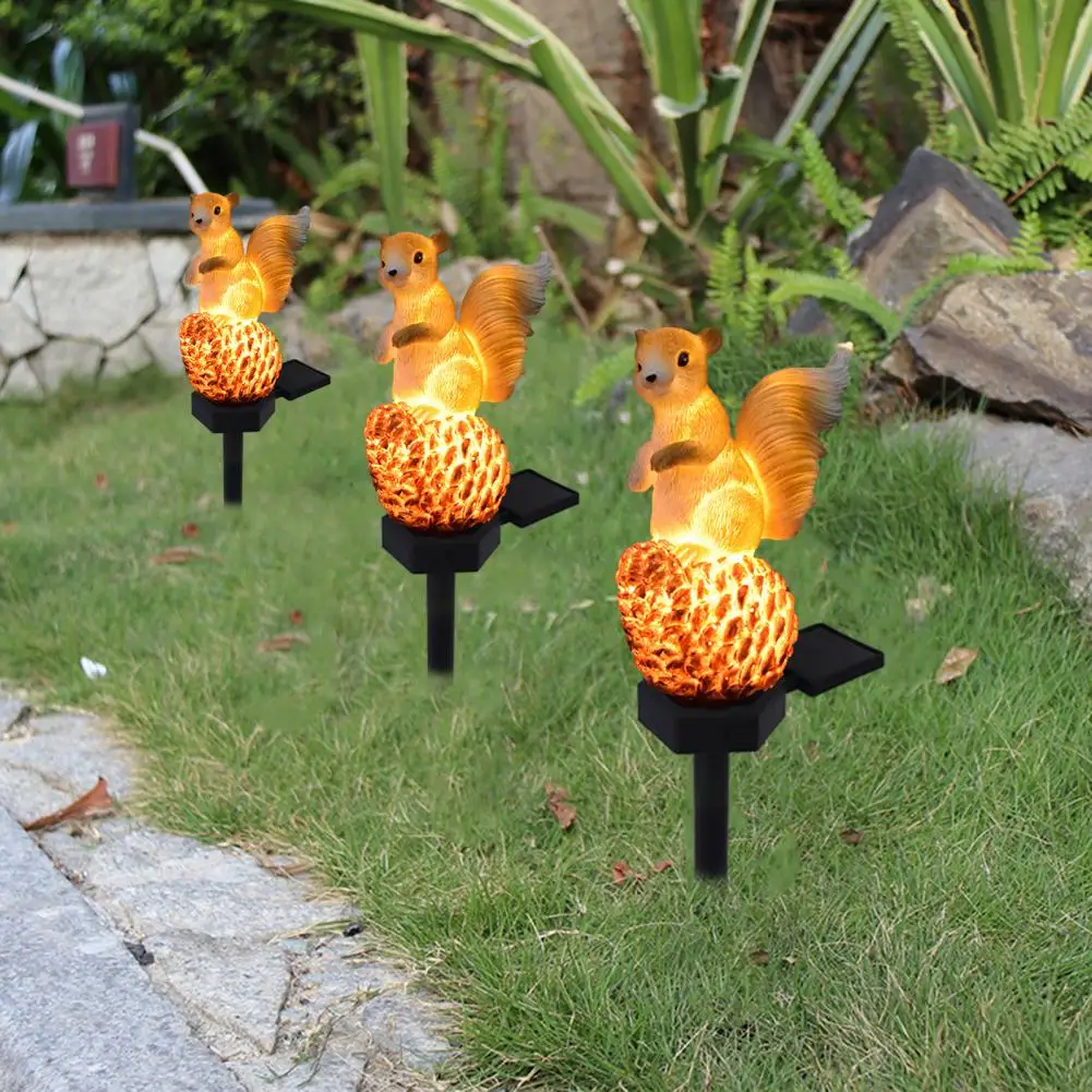 

In-ground Garden Light Squirrel Shape Solar Intelligent Light Control Yard Decoration Lawn Sidewalk Landscape Decorative Light