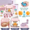 Children's Colored Clay Noodle Machine DIY Play Dough Tools Ice Cream Plasticine Mold  Kits Slime Toys For Kids Birthday Gift 4