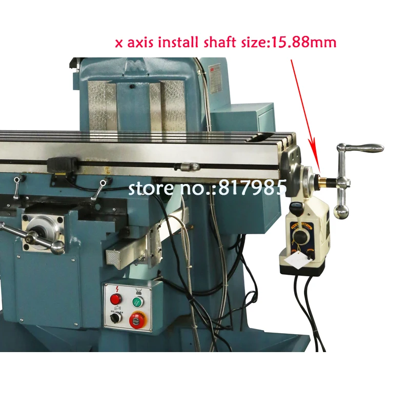 ALSGS AL-310S Power Feed X-Axis 450 in-lb Torque Power Feeder Milling Machine 0-200PRM 110V 220V for Bridgeport Similar Knee milling machine tools