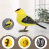 Robot birds, electronic singing and chirping bird toys, battery-powered singing birds, for home decor, lighting voice control 5