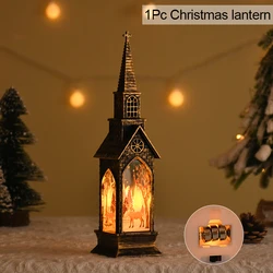Festive LED Santa & Snowman Lantern - Christmas Table Ornament & Home Decoration 2024 (Elk)