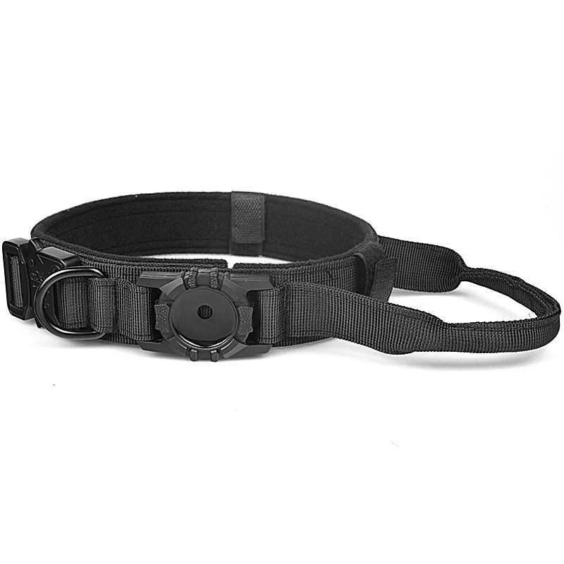 wholesale personalized gps tracker nylon apple air tag training tactical pet collar for dogs