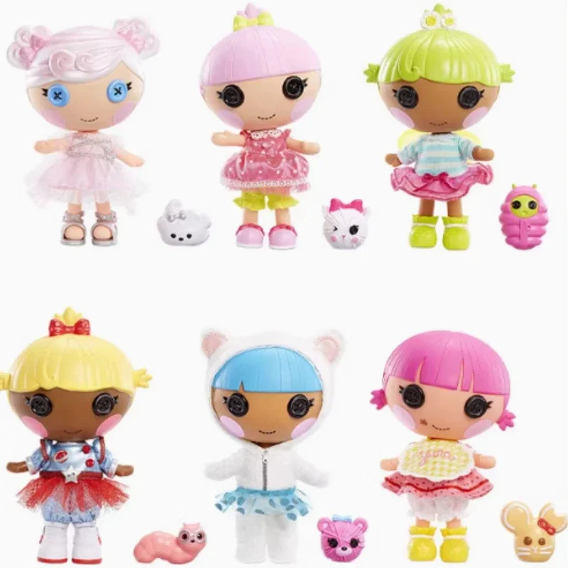 새로운 서프라이즈 인형 Lalaloopsy Littles MGA 해피 엔젤 자매 소녀 인형 장면 세트 어린이를위한 선물