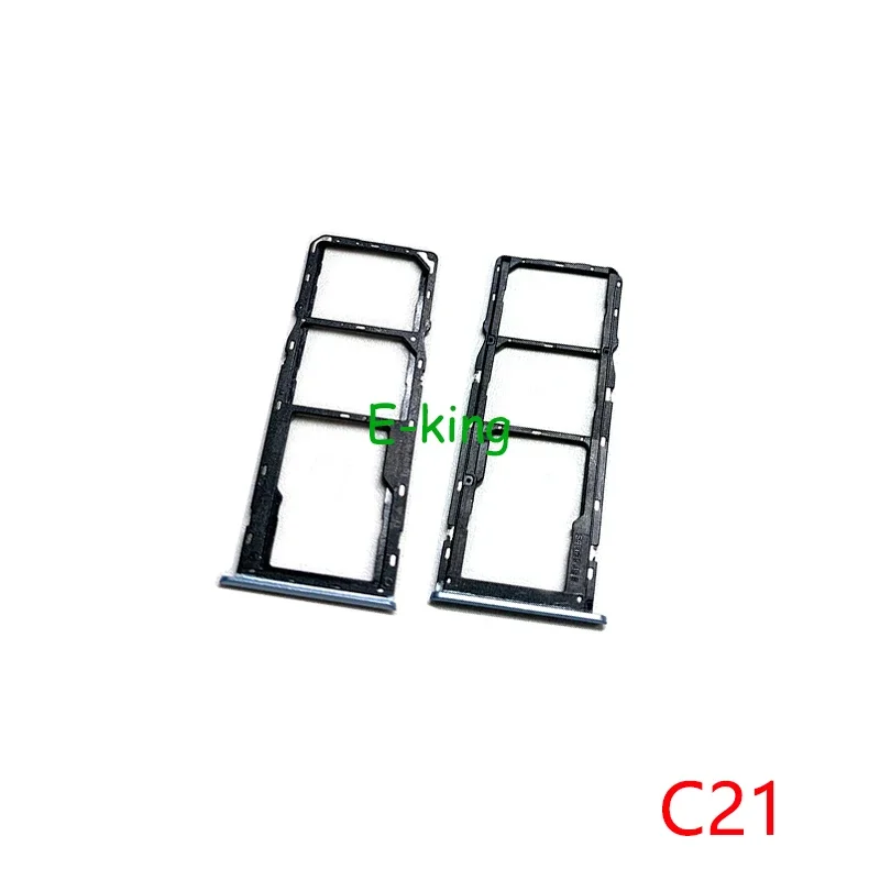 Sim Card Slot Tray Holder Sim Card Reader Socket For OPPO Realme C3 C11 C15 C17 C20 C21 C21Y C25 C25Y C30 C30S C31 C33 C35 C55 phone sim tray holder