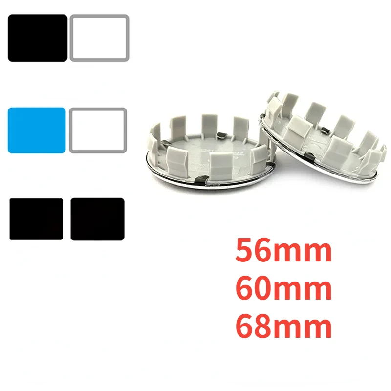 

2024 Newest 56mm 60mm 68mm 4pcs, For Car Wheel Hub Center Caps Rim Cover Emblem Badge Logo Accessories Wheels