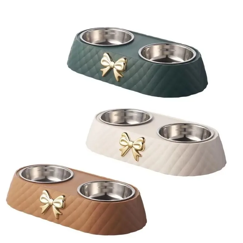 Bowtie Double Pet Bowls 6