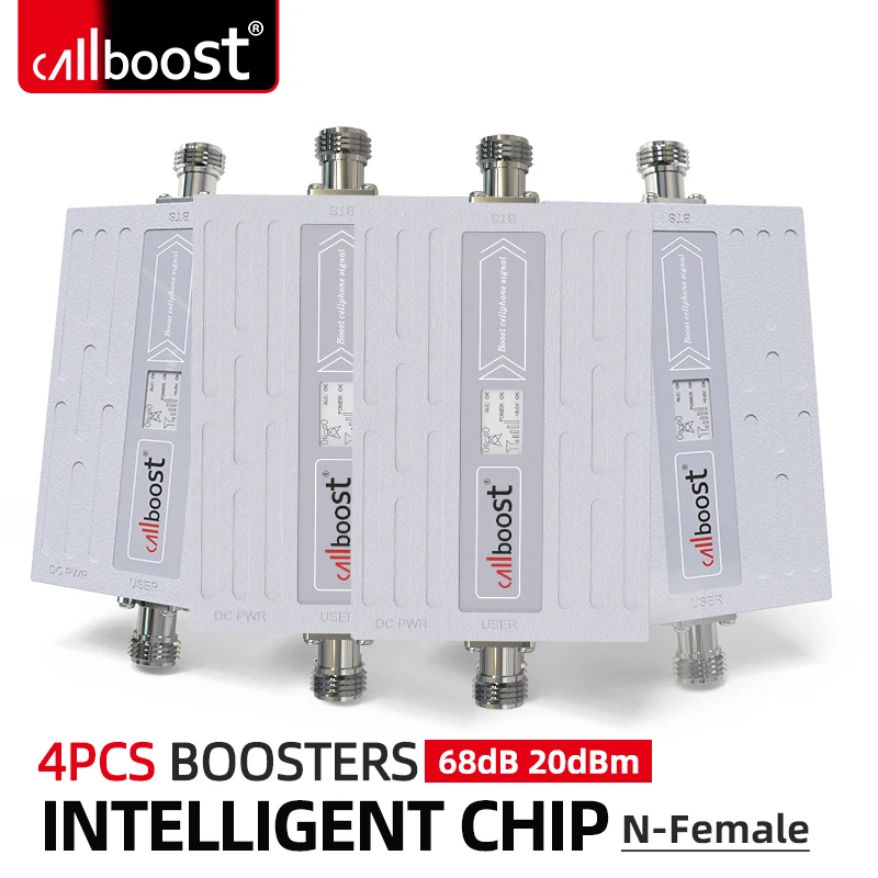 4pcs 850mhz 3g cellular signal booster LTE 4g repeater mobile phone signal network 2g gsm cellular amplifier booster phone signal booster