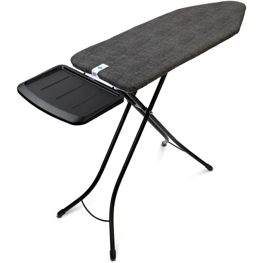 Extra Large Adjustable Ironing Board 49x18 Inches with Steam Iron Holder, Cover, and Pad - XL Unit