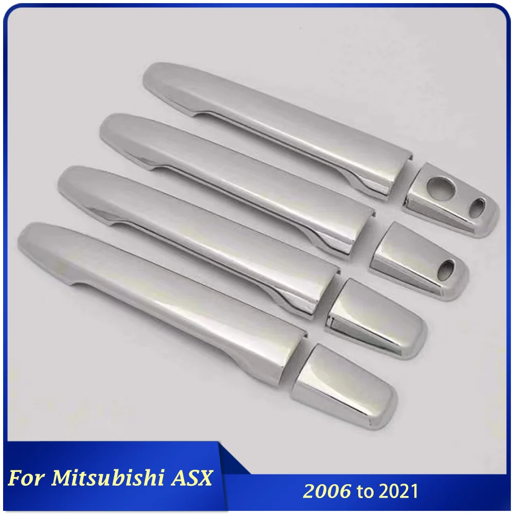 

Стайлинг автомобиля, наклейка на внешнюю сторону дверной ручки, наклейка на рамку для Mitsubishi ASX 2006 до 2021