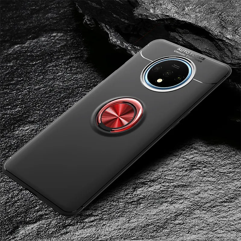 

Oneplus 7T HD1901 HD1903 Case Car Holder Magnetic Ring Back Cover for Oneplus 7T Oneplus7T HD1900 HD1907 Soft TPU Silicone Coque