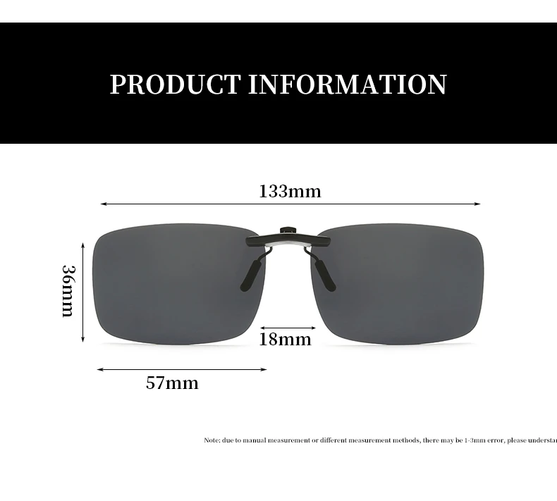 YAMEIZE lunettes de soleil à Clip polarisées sans monture femmes hommes Sport lunettes photochromiques lunettes de soleil Anti-éblouissement Vision nocturne_voghion.com