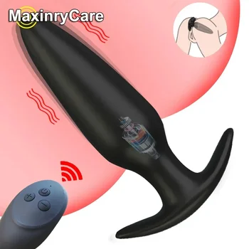 Dildo Vibrator Prostate Massage Vibrating Butt Plugs Wireless Remote Control Anal Plug G-spot Stimulator Sex Toys for Man/ Woman 1