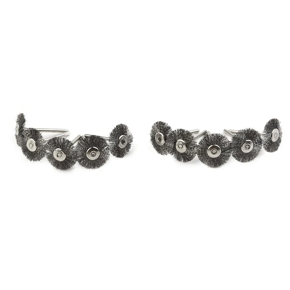 

Accessories Wire Brush High Quality Power Tools For Mini Drill Rotary Parts Polishing 22mm Stainless Steel T-shaped