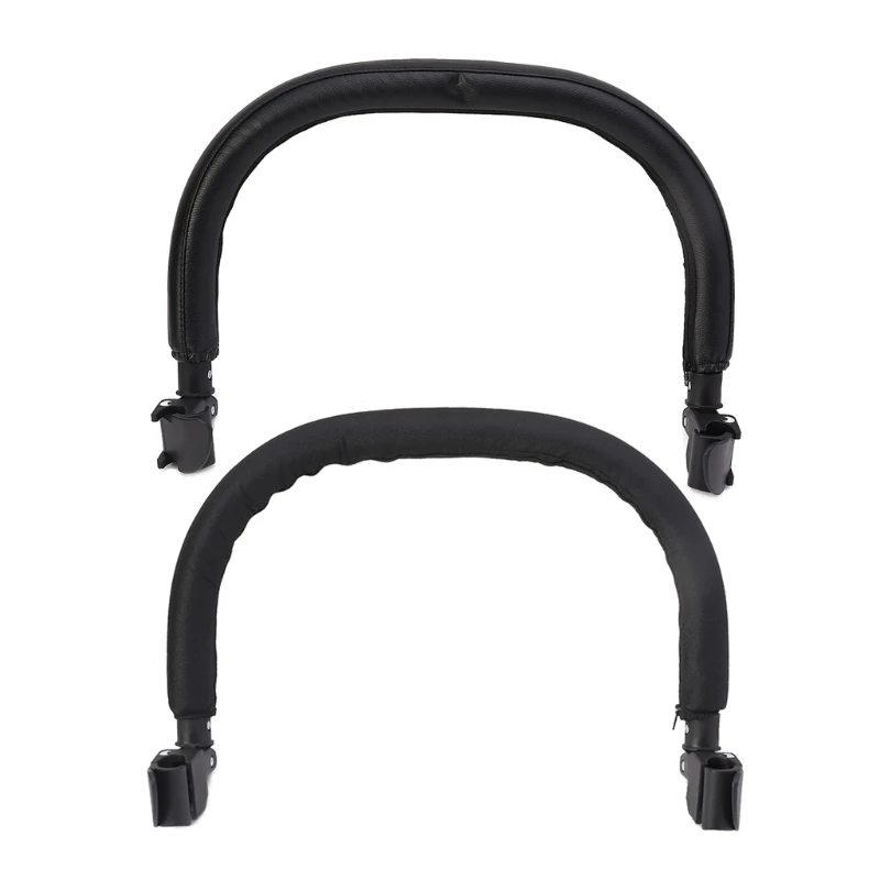 

2024 New Oxford Cloth/Simulation Leather Stroller Bumper Bar Rod Replacement Protective Bar Armrest Handle Crossbar Accessories