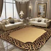 Modern Luxury Golden Border Carpet for Living Room Decoration Bedroom Bedside Large Area Rugs Bathroom Cloakroom Non-slip Mat 4