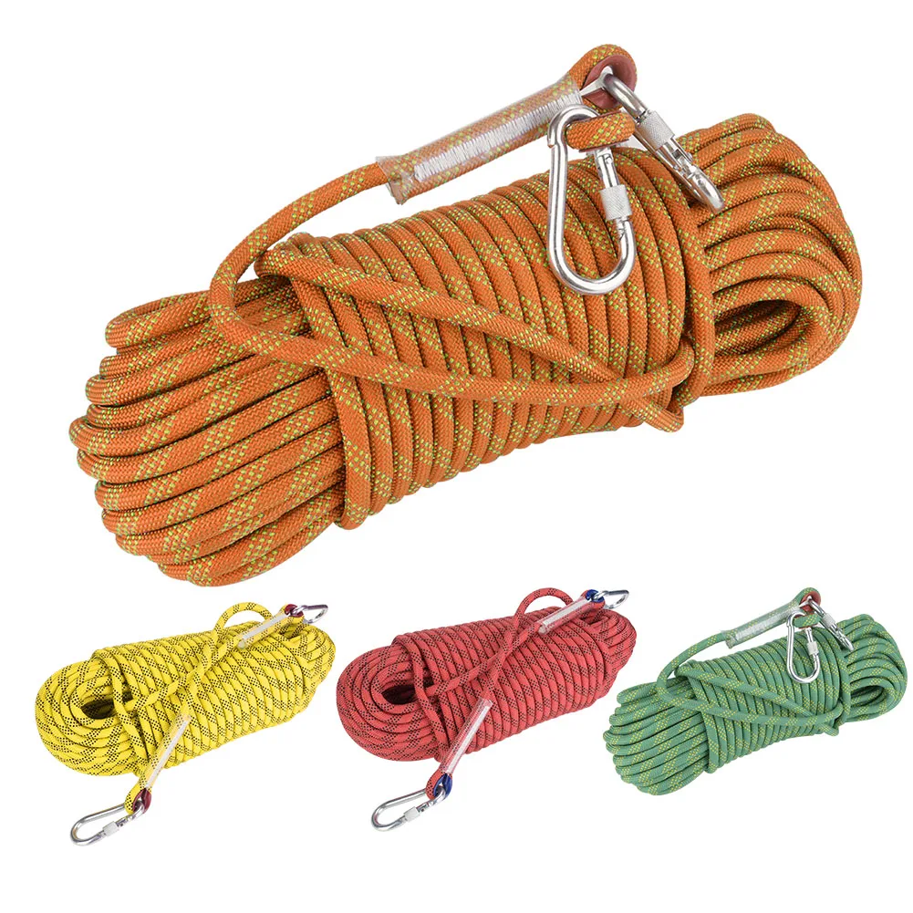 Outdoor Rock Climbing Escape Rope 12mm 30m Safety Survival Cord
