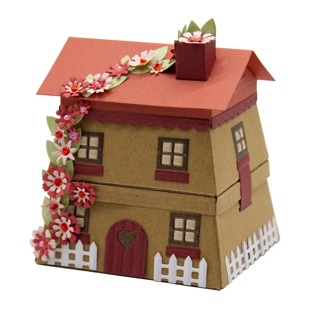 

Stone House Gift Box Metal Cutting Dies DIY Card Album Photo Making Crafts Stencil Scrapbooking New 2023