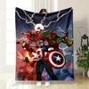 6 Size Marvel Avengers Blanket Sofa Bed Cover Four Season Soft Fluffy Quilt Blanket Flannel Throw Outdoor Leisure Nap Trip Gifts 3