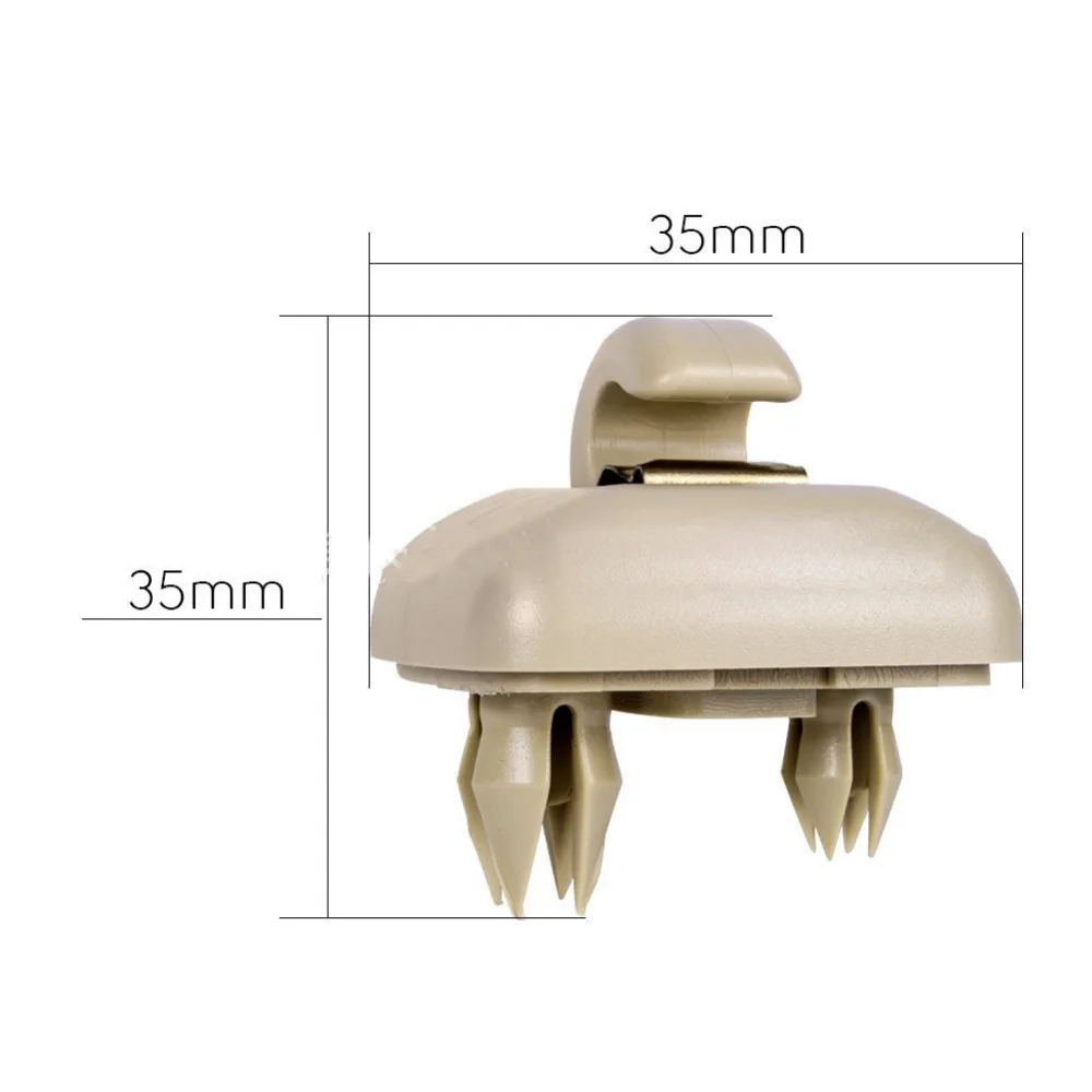 2pcs Car Sunshade Sun Visor Retainer Hook Black Gray Beige Fastener Clip Holder Bracket For Audi A4 S4 A5 S5 Q3 Q5 TT 8U0857562A