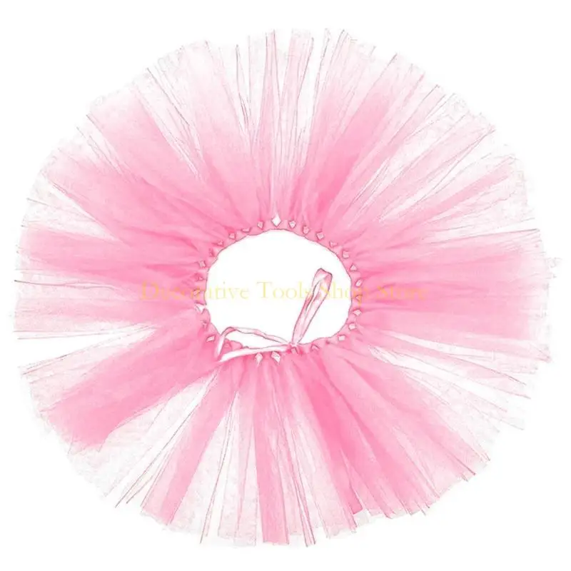 QX2E Lovely Puppy Beach Dress Skirt Tulle Dress Skirt Costume Beach Outfit Colorful Costume Pet Outfit Party
