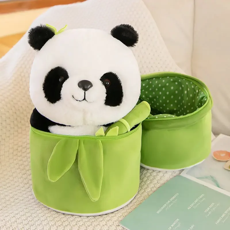 

Super Soft Bamboo Tube Panda Cute Plush Toy Bamboo Girl Birthday Gift Pillow National Treasure Giant Panda Transformation